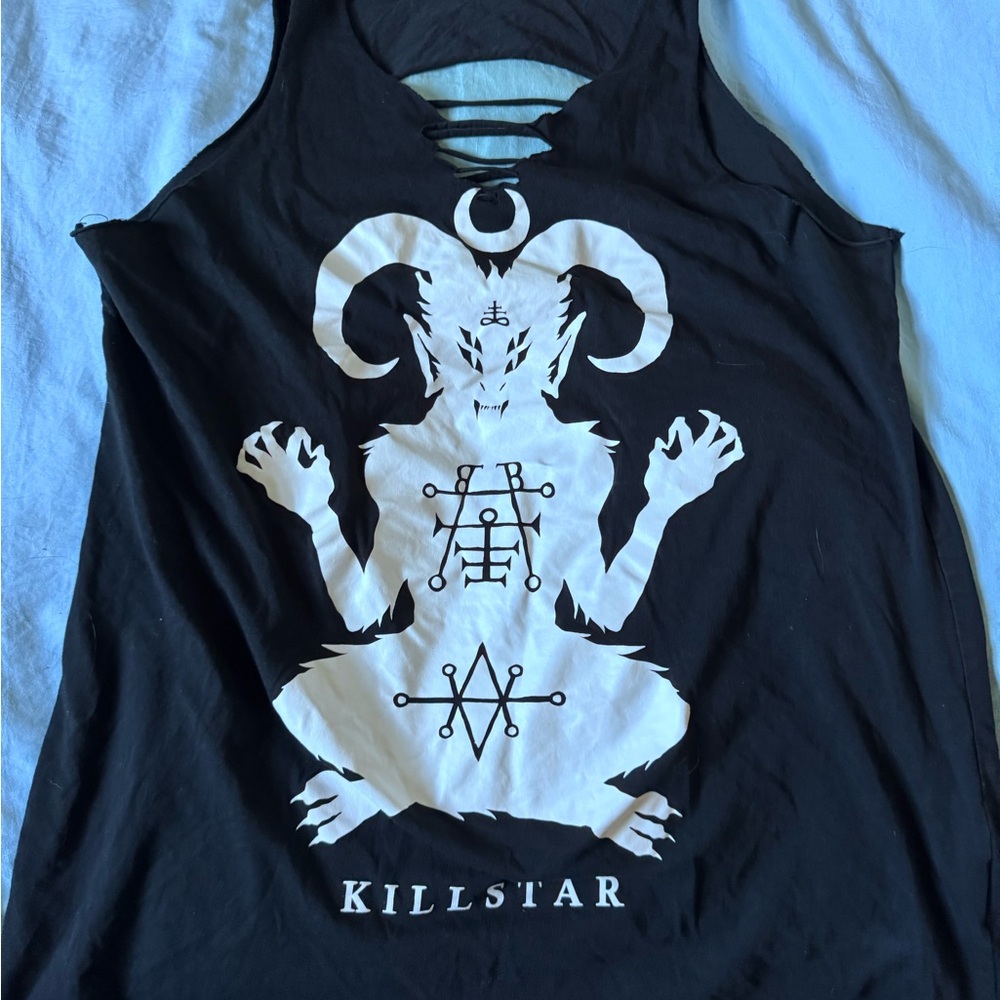 Killstar Black and White Graphic Tee